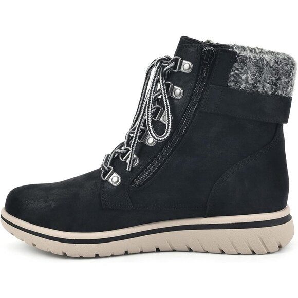 CLIFFS BY WHITE MOUNTAIN Women's Hearty Cushioned Lace-Up City Hiker Ankle Boot - Picture 3 of 6
